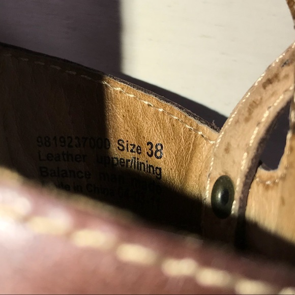 SOLD-Dansko Platform Brown Leather Sandals - Picture 8 of 8